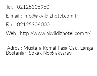 Akyldz Hotel iletiim bilgileri
